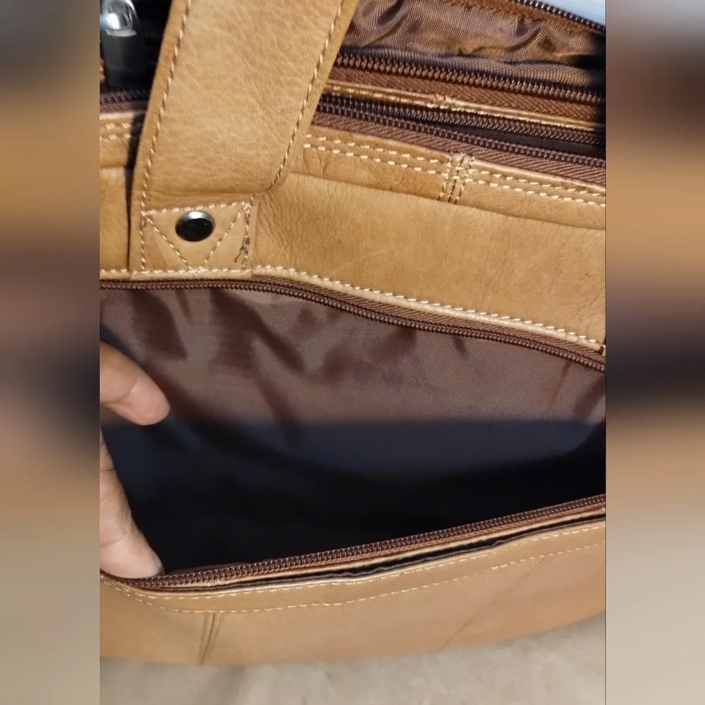 Wilson's Leather Tan Men's Laptop Bag